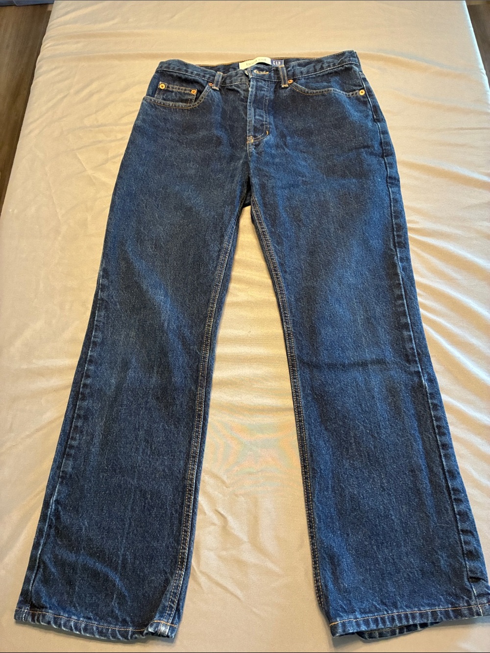 GAP Women's Straight-Leg Jeans in Deep Indigo